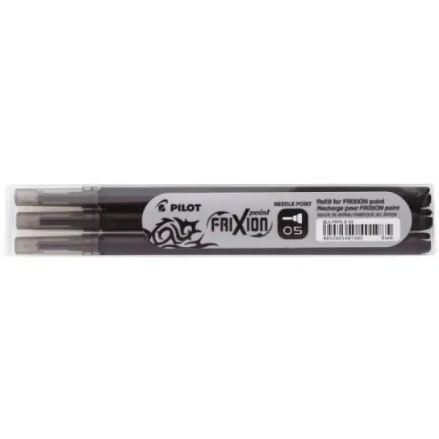 Ανταλλακτικό Pilot Frixion point μαύρο 0,5mm 3 τεμ