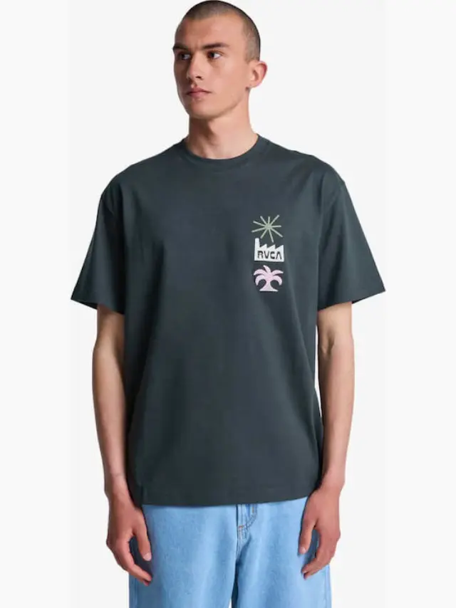 RVCA Mirage SS Μπλούζα Ανδρικό Pirate Black Pirate Black - XL 3