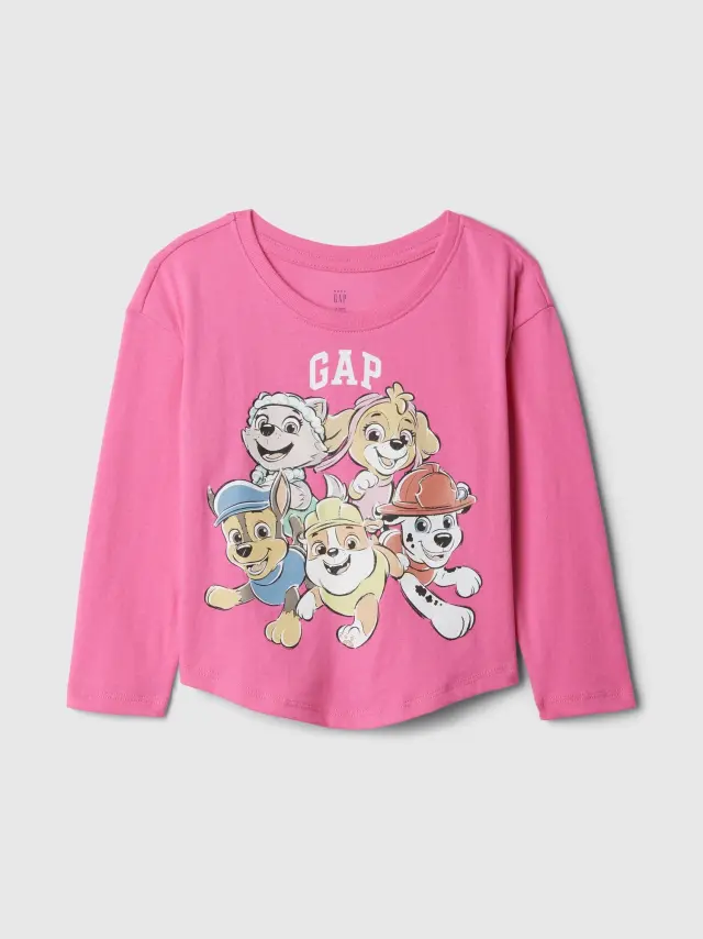 Ροζ babyGap Paw Patrol Graphic Μπλούζα Happy pink - 2YRS
