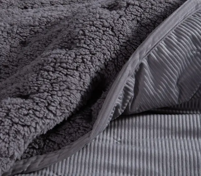 ΚΟΥΒΕΡΛΙ KING SIZE NEW KOTLER 270X280 NEF-NEF HOMEWARE GREY 2