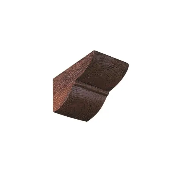 Saarpor Διακοσμητικό ψεύτικο φουρούσι δοκού 12x12cm - Δρύς σκούρη
