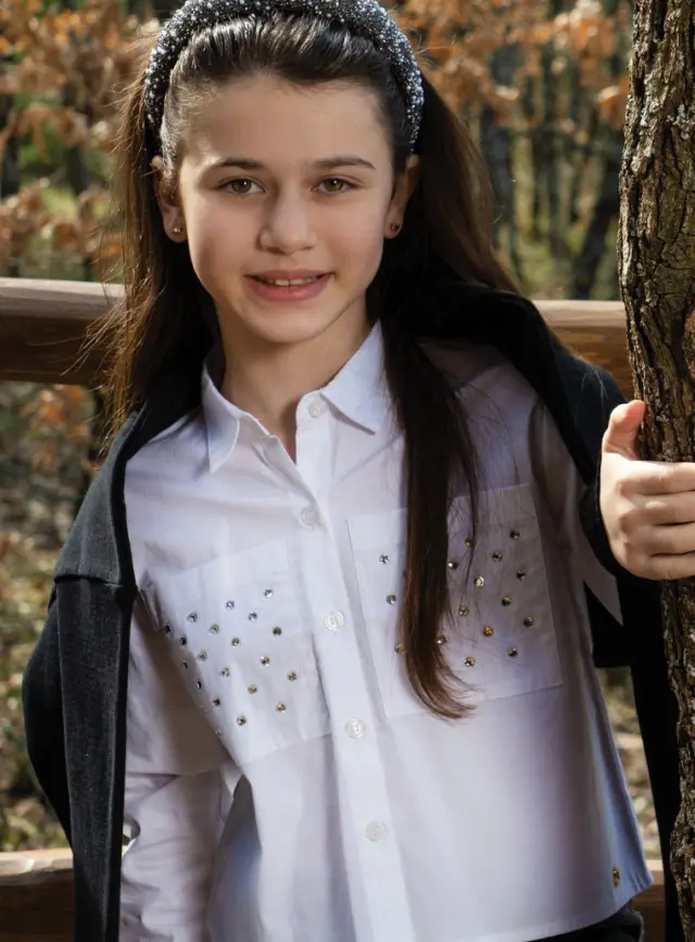 Junior 10 έως 18 ετών Boutique πουκάμισο λευκό