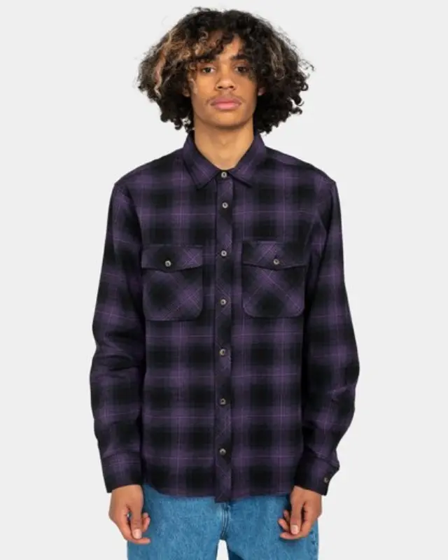 ELEMENT TACOMA CLASSIC-ΚΑΡΟ ΠΟΥΚΑΜΙΣΟ ΑΝΔΡΙΚΟ PURPLE