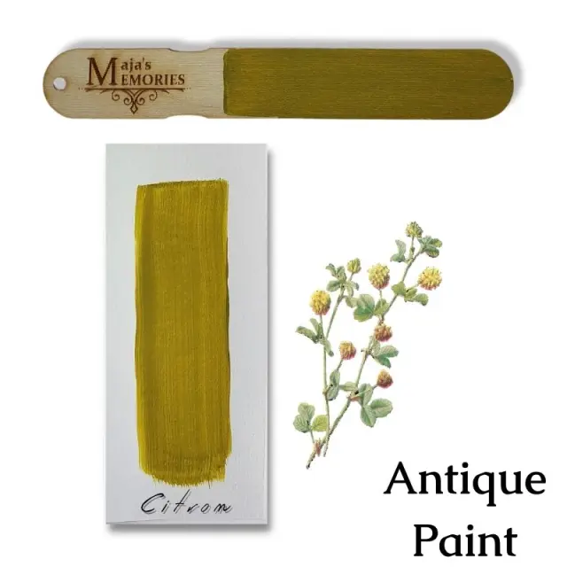 Χρώμα-εφέ πατίνας Antique Paint Maja's Memories, 150ml, Citron