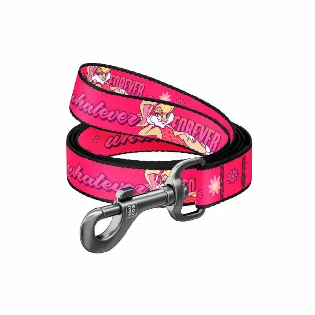 Wau Dog Οδηγός Περιπάτου Nylon Short Leash Looney 6 (122cm) Μονόχρωμο - M