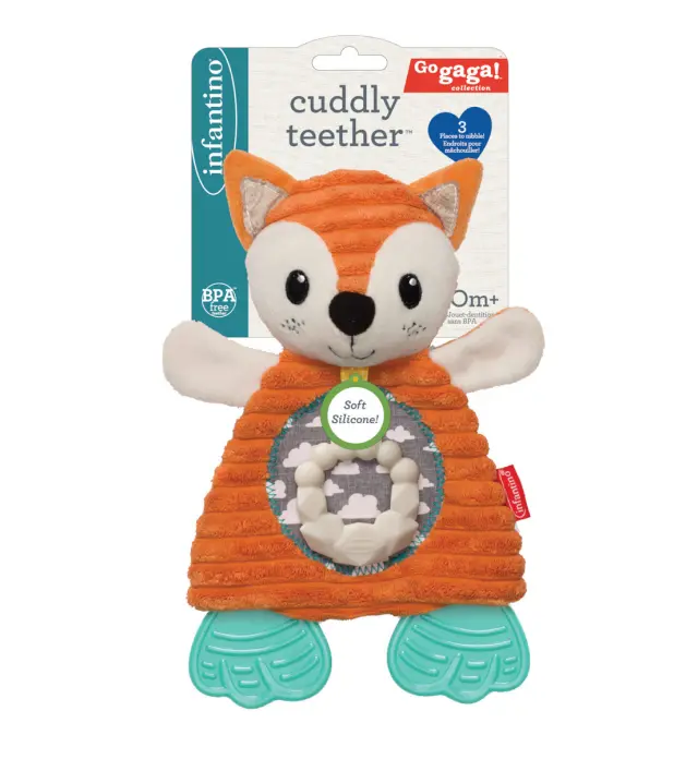 INFANTINO Go Gaga Cuddly Teether (Fox)