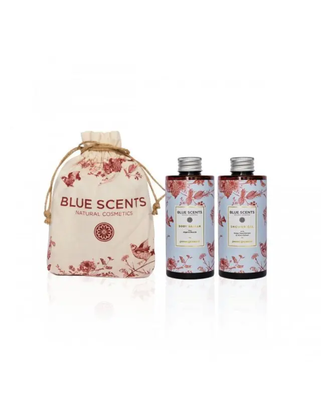 Blue Scents Promo Gift Set Pomegranate Αφρόλουτρο με Εκχύλισμα Σταφυλιού, 300ml + Pomegranate Ενυδατικό Γαλάκτωμα Σώματος, 300ml