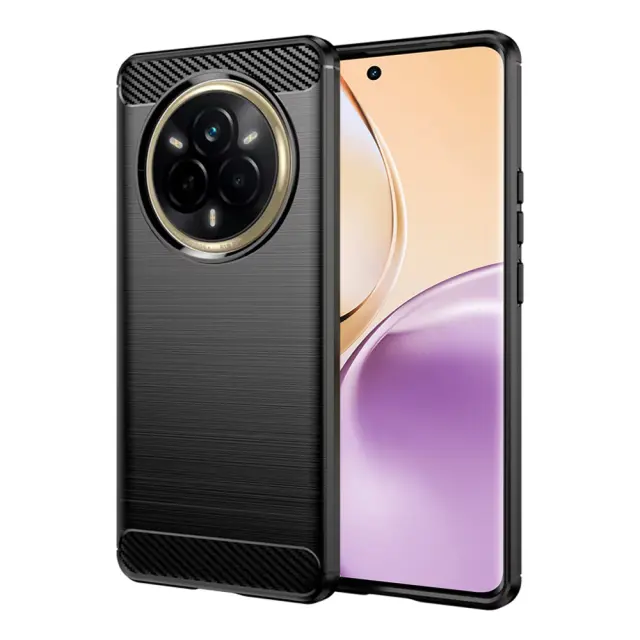 Techsuit - Carbon Silicone - Realme 14 Pro - Black