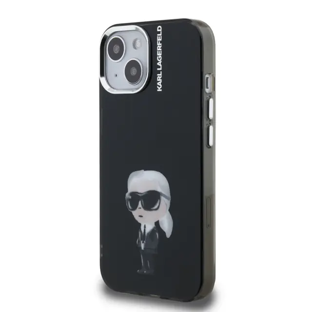 Karl Lagerfeld IML Aquarelle Karl Case for iPhone 15 Black 2