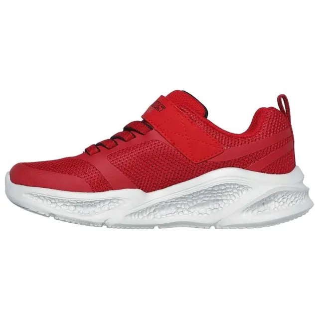 Skechers Meteor-Lights Running Αθλητικά Παιδικά Παπούτσια με Φωτάκια 401675L-RDBK Κόκκινα - 30 2