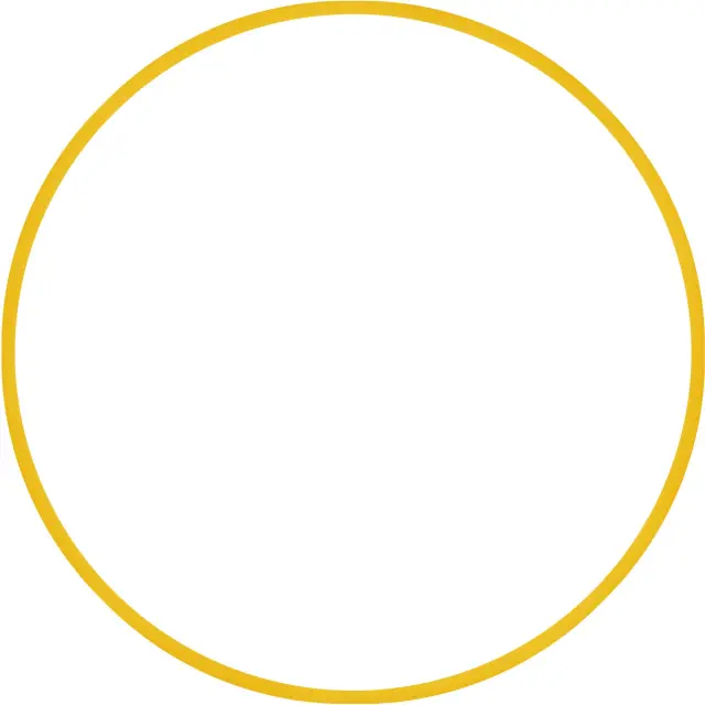 AMILA Χούλα-Χουπ HQ 70cm - Φ19mm - 280gr, Κίτρινο (98811)