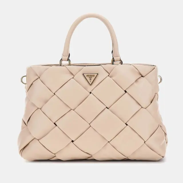 Tσάντα Χειρός Guess Zaina WG898606-STONE Μπεζ - Single Size