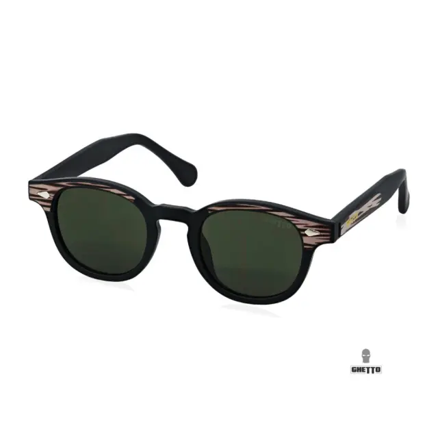 Ghetto Pantos Sunglasses Leopard Patten/Black Frame Unisex