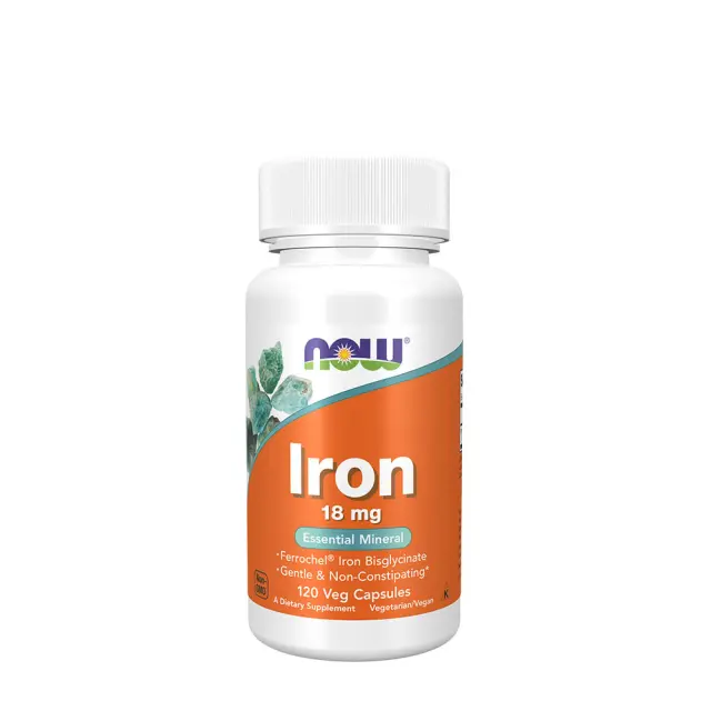 Now Foods Iron 18 mg Iron Bisglycinate