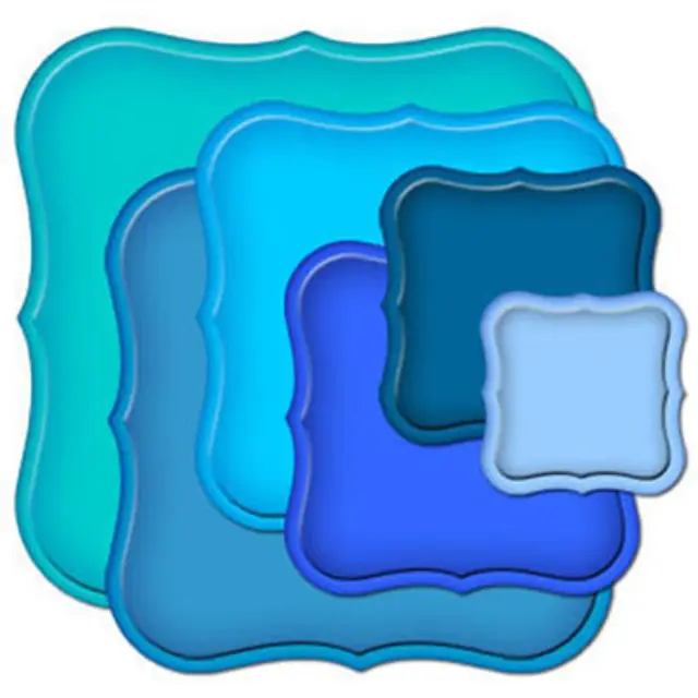 Spellbinders Nestabilities S4-161 - 6 Σχέδια - 4x4-10x10cm