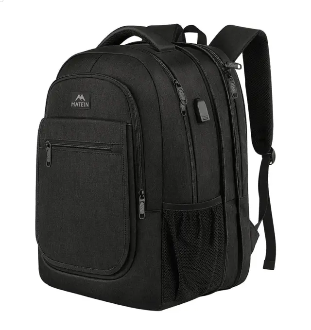 Σακίδιο πλάτης 36,8L Laptop 15,6” Matein 1364 μαύρο - One Size