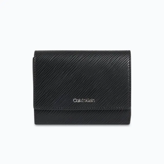 Calvin Klein - Γυναικείο Πορτοφόλι Μεσαίο Ck Elevated Trifold Md Saffiano K60K610267-BAX Μαύρο