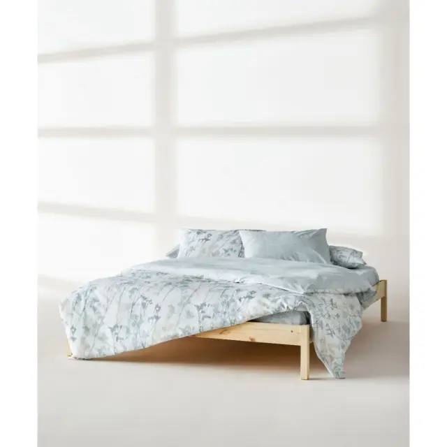 Σετ Σεντόνια Υπέρδιπλα 4 Τεμαχίων Kentia Breza 33 Blue Grey- Mint Green- Dusty Pink 240x270