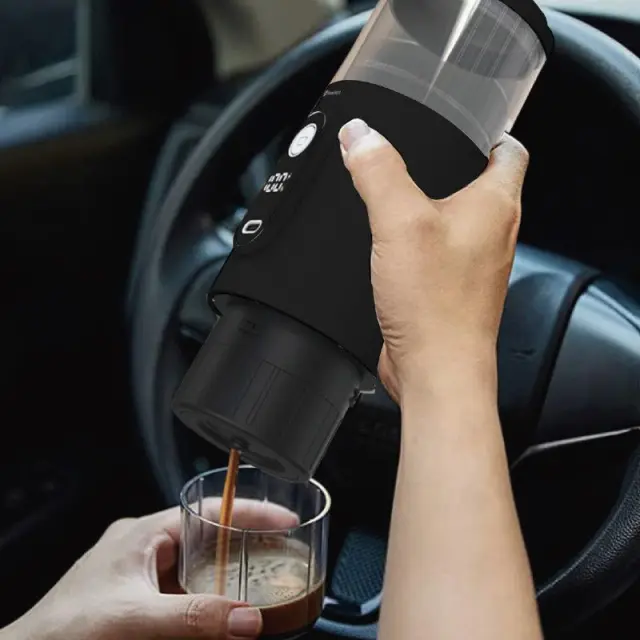 Φορητή Μηχανή Espresso σε μαύρο χρώμα - Portable Espresso Maker HomeVero HV-PEM5B 3
