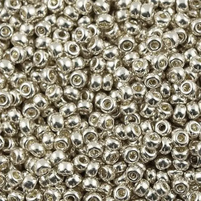 Χάντρα Miyuki Round Rocailles 8/0 - 1051 - Galvanized Silver ~25gr