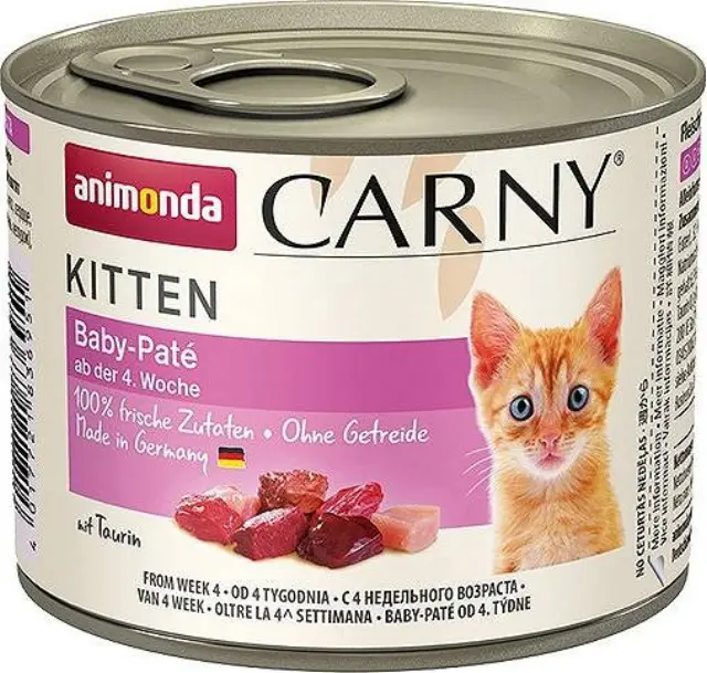 Animonda Carny Kitten Πατέ Με Μοσχάρι & Κοτόπουλο 200gr Μονόχρωμο