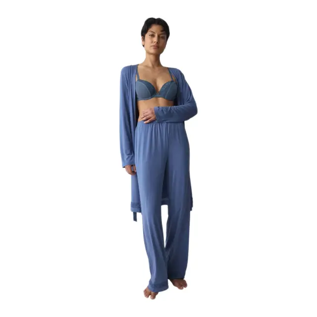 Triumph Γυναικείο Παντελόνι Πυτζάμας Comfort Allure, Χρώμα Indigo Veil 3