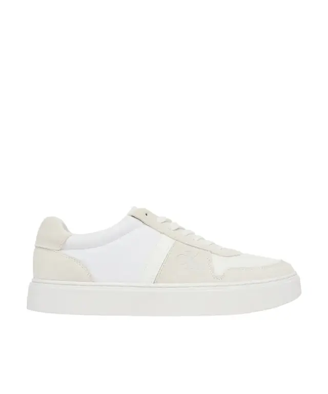 Calvin Klein - Ανδρικά Sneakers Ck Classic Cups Lace Mix Emb Tongue YM0YM01395-0K4 Λευκό