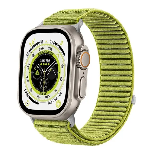 Nylon Λουράκι για Applewatch 44/45/46/49mm-Wilderness Green OEM