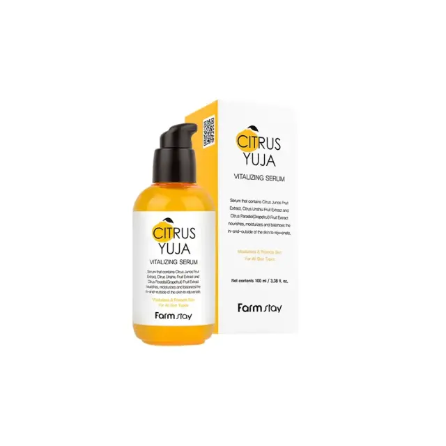 FarmStay Citrus Yuja Αναζωογονητικός ορός προσώπου, 100 ml