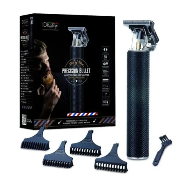 ID Italian Precision Bullet Professional Hair Clipper - Κουρευτική Υψηλής Ακριβείας για Μαλλιά και Γένια