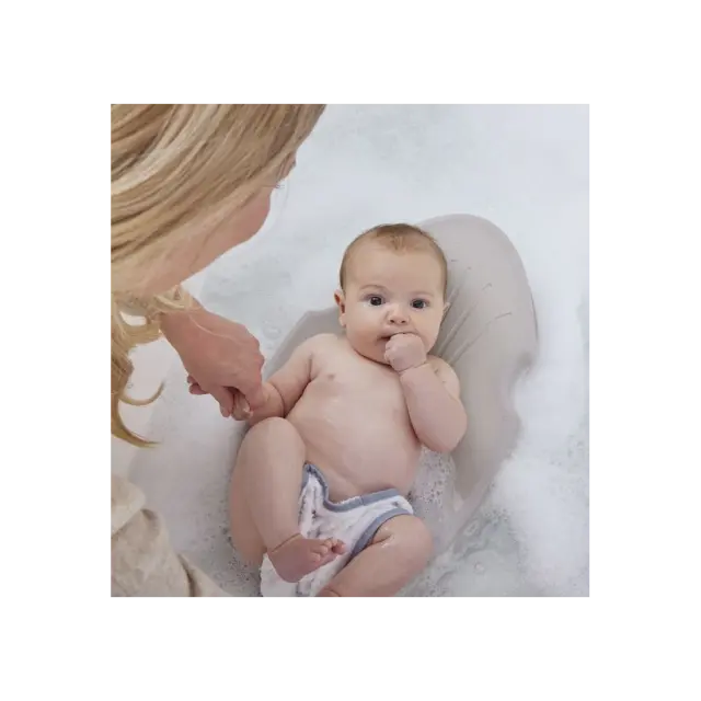 Αντιολισθητική Βάση Μπάνιου Shnuggle Για Νεογέννητο Pebble Grey SHN-NBS-PBL 3