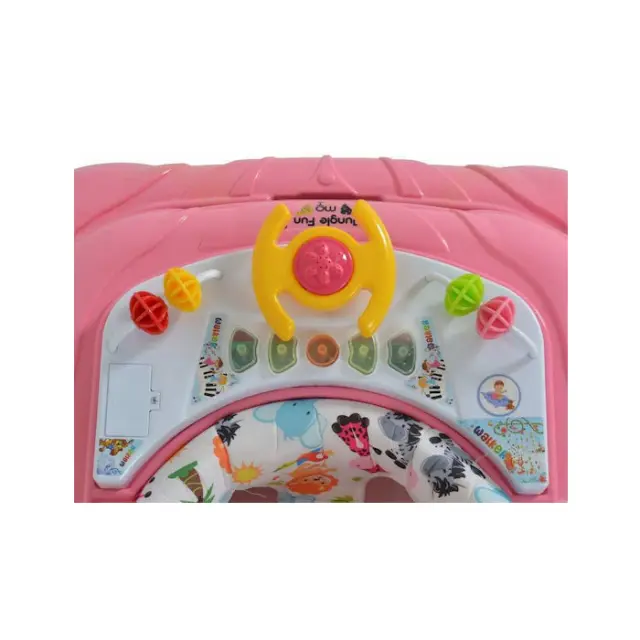 MONI - Baby walker Jungle fun pink - 3800146244293 3