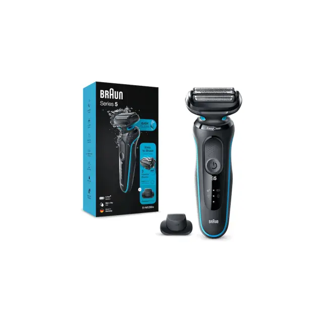 Braun Series 5 51-M1200S Foil Ξυριστική Μηχανή Προσώπου Επαναφορτιζόμενη