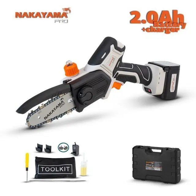 Nakayama PRO EC1500 - Κλαδευτικό Αλυσοπρίονο Μπαταρίας 16.8V, Brushless, Li-Ion με Λάμα 13cm, 880gr (053101) 3