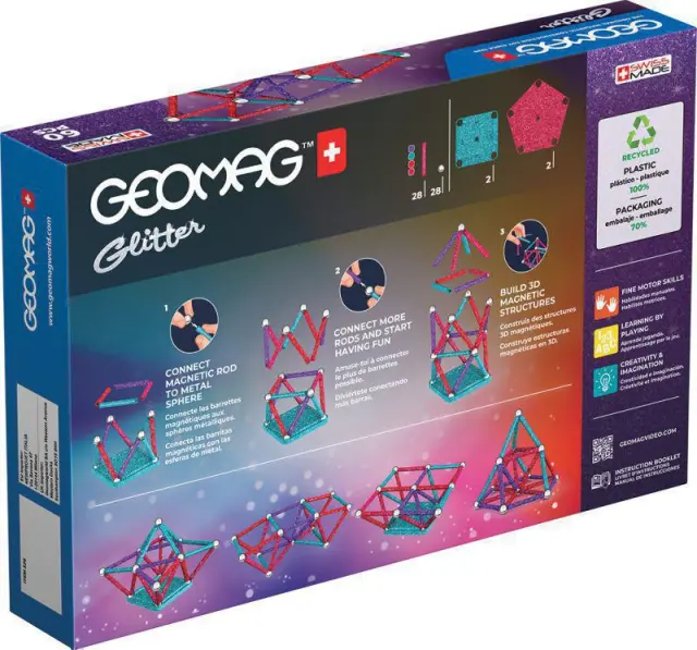 Geomag Σετ Glitter 60-Green 2