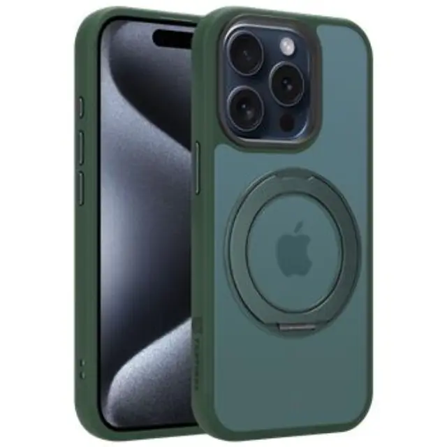 Tactical MagForce Hyperstand Cover for Apple iPhone 15 Pro Forest Green