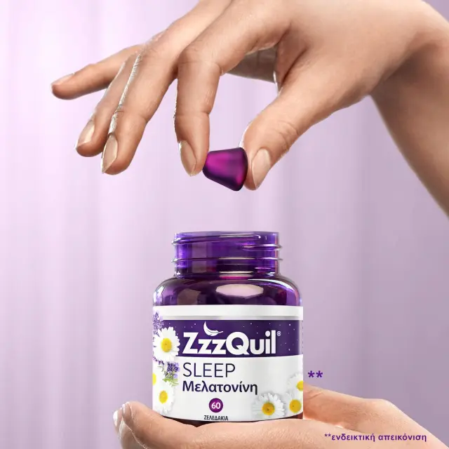 ZzzQuil Sleep Συμπλήρωμα Διατροφής με Μελατονίνη, 60 ζελεδάκια 2