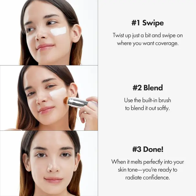 ELROEL Blanc Cover Cream Stick Foundation LIGHT – Καλυπτικό balm που προσαρμόζεται στον τόνο της επιδερμίδας 13gr 3