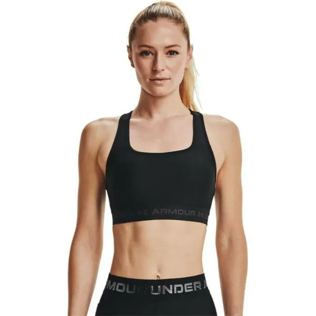 Under Armour Women's Crossback Mid Bra Μαύρο 1361034-001 (Under Armour) - XLarge