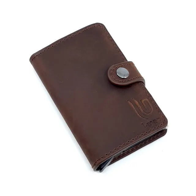 Δερμάτινο Πορτοφόλι Χρώμα Cognac RFID