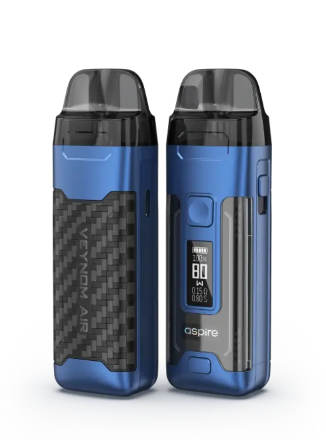 Veynom Air Pod Kit 2800mAh 5ml – Aspire - Carbon Blue