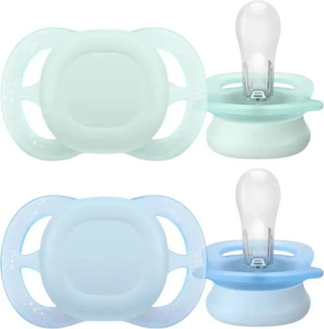 Philips Avent Ultra Start Soft Πιπίλες Σιλικόνης Πράσινο/ Μπλε 0-2m 2τμχ