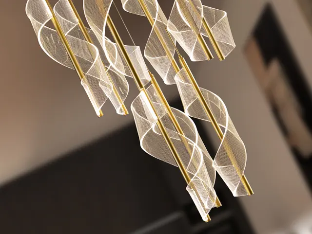 Velas 351492 – Κρεμαστό LED Φωτιστικό 9Φ Χρυσό 78W Dimmable 3000K 3