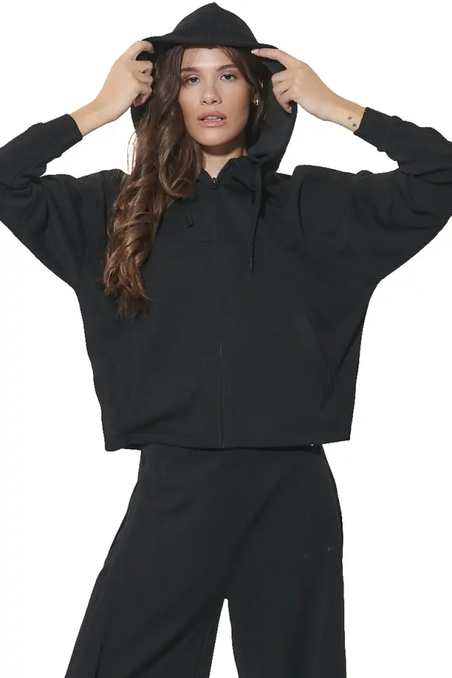 Body Action Modal Hooded Jacket Black 071631-01 - M