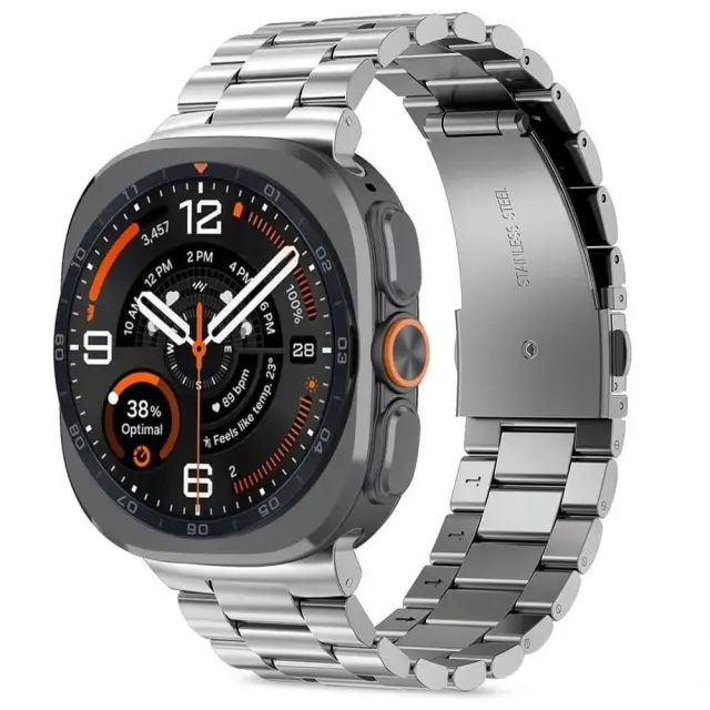 Tech-protect Stainless Samsung Galaxy Watch Ultra 1 / 2 2024-2026 (47 Mm) Silver