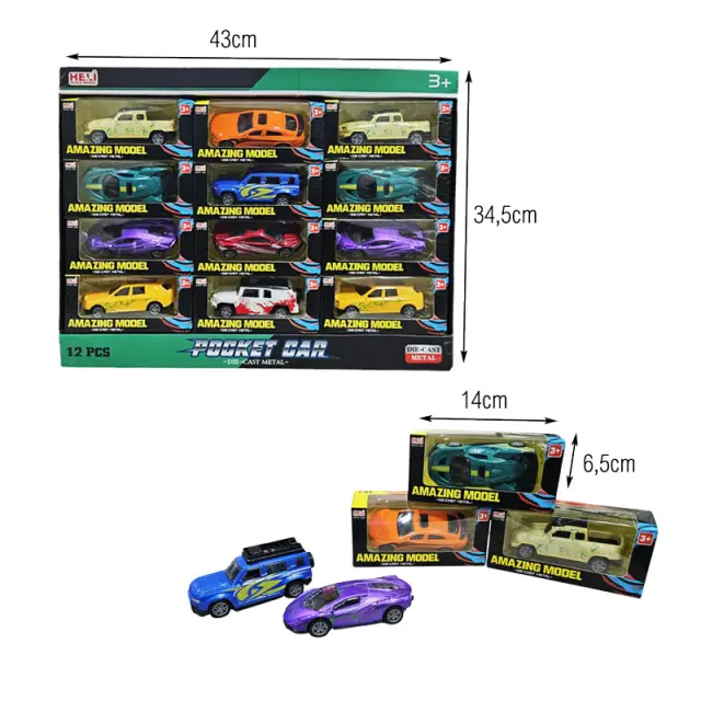 Αυτοκινητάκια 12τμχ - Toy cars 12pcs 031159 2
