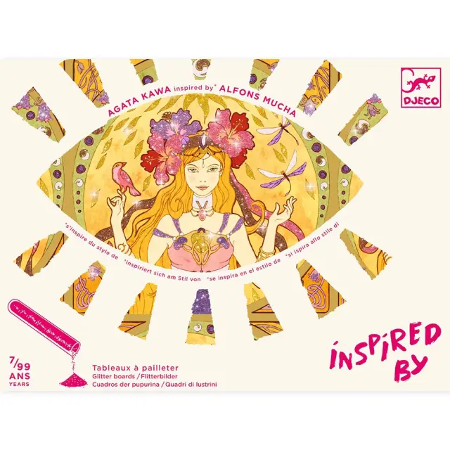 Djeco Inspired by Alfons Mucha - Ζωγραφίζω με γκλίτερ Νεράιδες 7+ ετών 09383