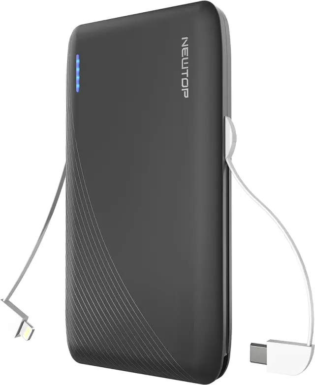 NEWTOP Powerbank PB08 8000mAh σε ΜΑΥΡΟ Χρώμα