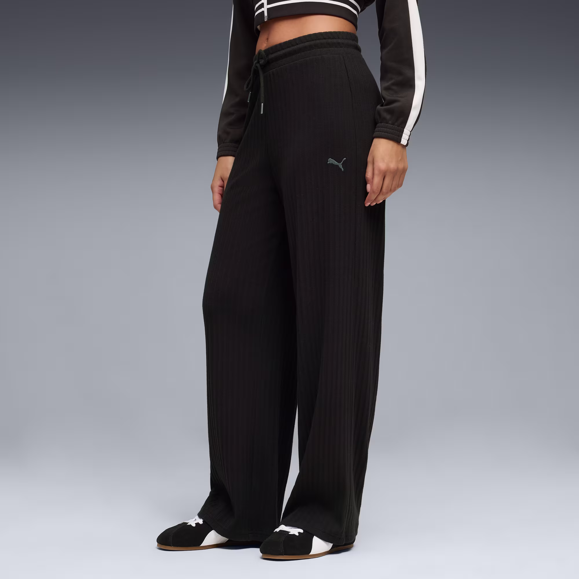 Puma Her Comfort High-Waist Wide Pants Black 693284-01 - L