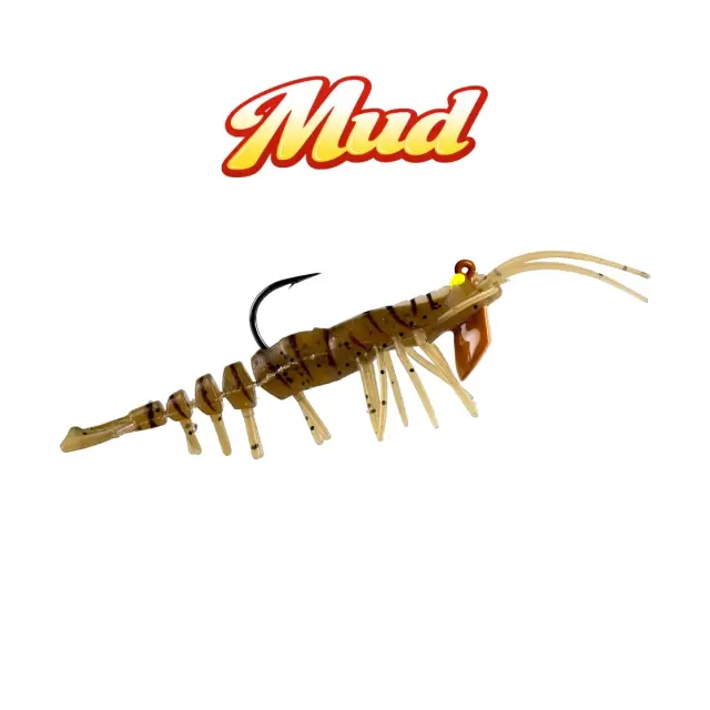Teke Shrimp 75 – Σιλικονούχα Γαρίδα 7.5cm 7g με Hook 3/0 - Τεχνητό Δόλωμα - MUD